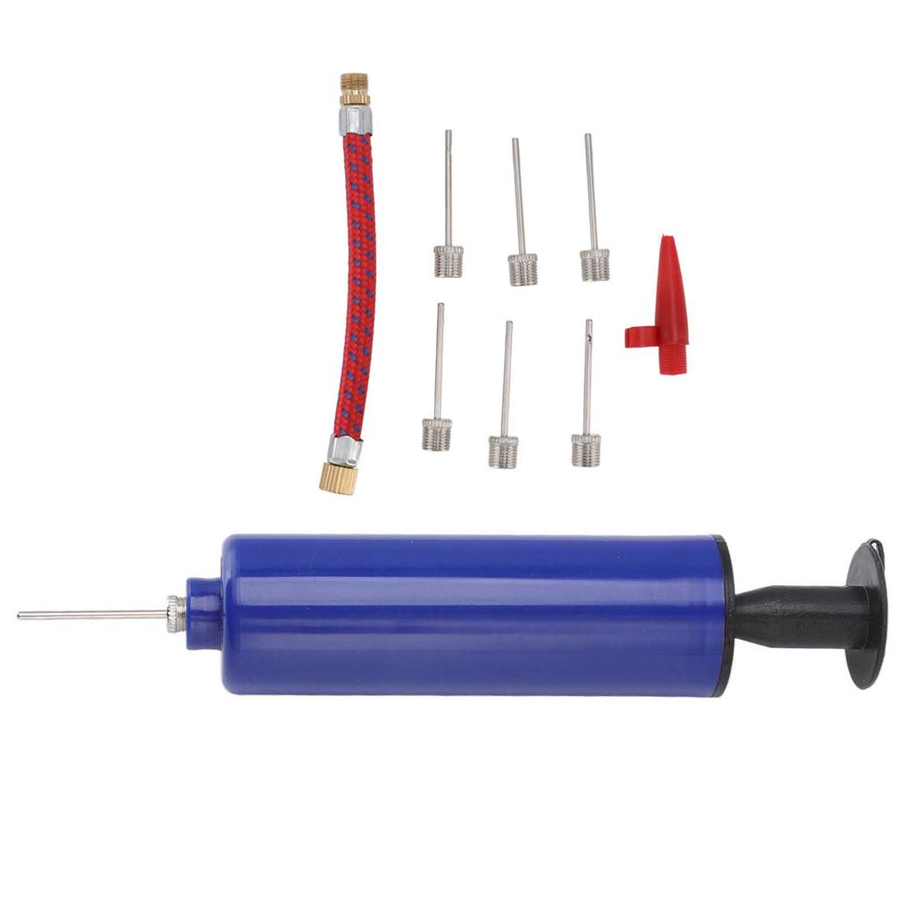 Ball Pump Kit Multifunction Portable Basketball Pump with 6 Metal Needles for Soccer Football Volleyball Yoga Ball