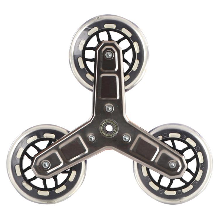 Traplift Winkelwagen met Dubbele Lagers, Kristallen Wielen en Metalen Frame