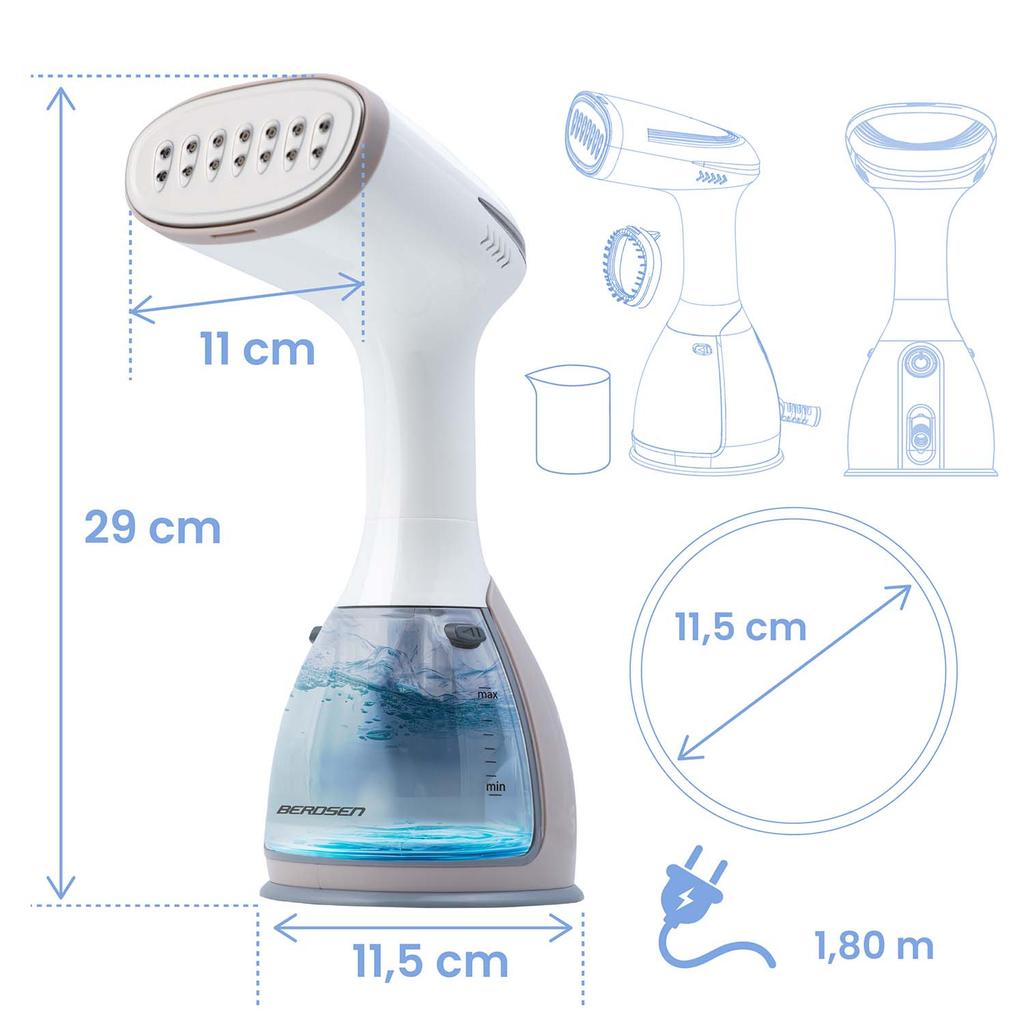 Parownica Do Ubrań 1500 W Steamer Berdsen Bd-310