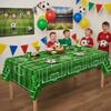 2PCS Stain-resistant Football Theme Disposable Tablecloth Football Sport Table Linen  Game Day