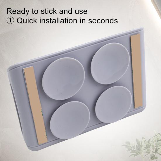 Wall-mounted Toothbrush Holder 8 Slots Bathroom Organizer Electric Toothbrush And Toothpaste Holder with Suction Cup for Bathroom Accessories