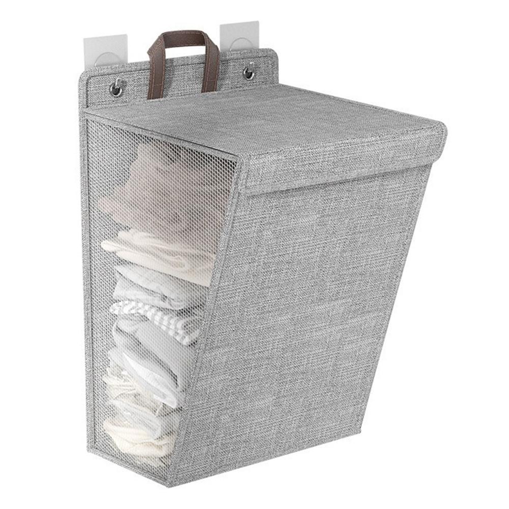 58 X 15 X 41cm Foldable Laundry Bag Large Capacity Hanging Dirty Clothes Basket Multi-Function Storage Organizer