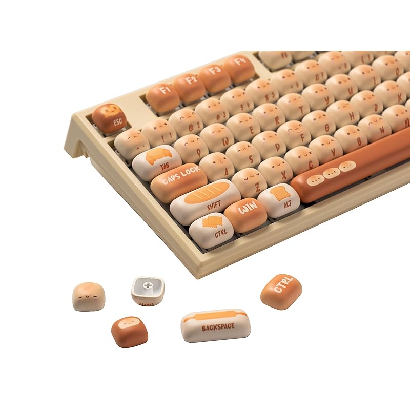 

[]Akko Bun Wonderland keycap set MOG profile PBT die sub keycap 138 keys