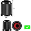 5 Pack Screw-on Valve Cap Stem Extension Extender Adapter + 5 Pack Universal Stem Covers Tire Valve Caps for Auto Car Wheel Bike Truck Motorcycle SUV