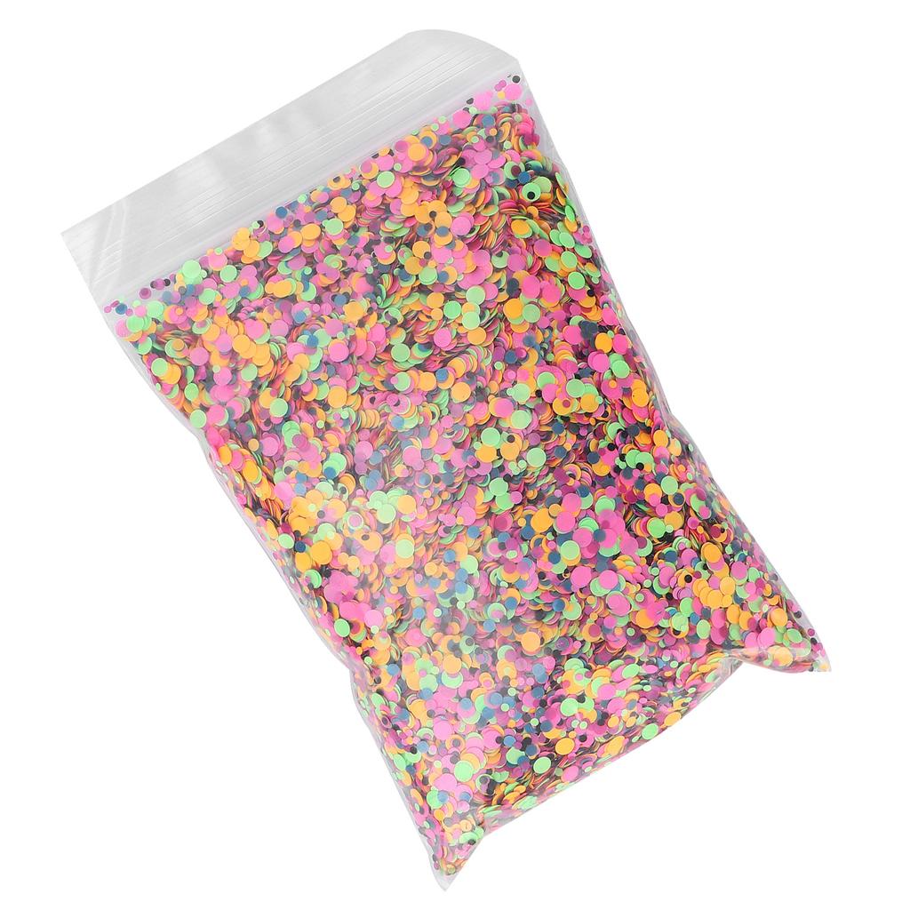 Circle Shape Chunky Glitter Cosmetic Nail Art Flakes Festival Crafts Sequins 50g