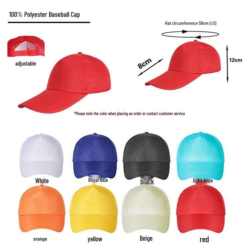 Custom Team Logo Baseball Cap - Couple Travel & Volunteer Hat One Size