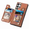 Wallet Case for Galaxy S26 Ultra - TPU+PC+Leather/PU, Brown