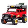 1:28 Land Rover Defender Camel Trophy Metal Diecast Liga Modelo Carro Som Luz Puxar para Trás Coleção Brinquedo Infantil Presentes A272