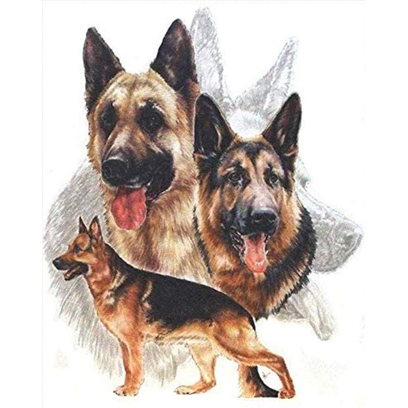 5D DIY Diamond Painting Kit  Dogs  Art Diamond Embroidery Rhinestones Decorations for Home