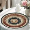 Mantel Grueso Diseño Circular Estilo Bohemio Mantel Aislamiento Térmico Impermeable al Aceite Mantel de Mesa Costura Reforzada Mantel Decoración de Comedor