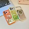 Applicable To iPhone11ProMax Glacier Pattern 111 Rotating Bracket Mobile Phone Case Apple 11 Advanced Anti-drop Sheath