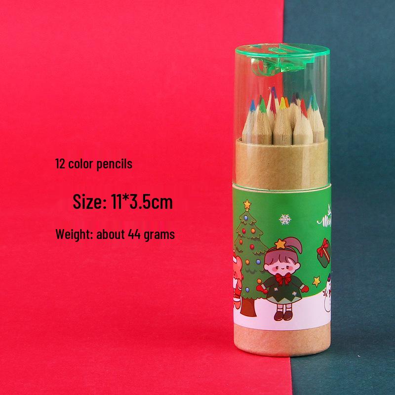 Lot de 12 Crayons de Couleur - Cadeaux de Noël & Prix pour Élèves du Primaire