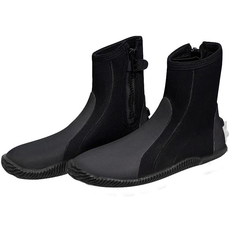 Professional Anti-Slip Snorkeling Fins 5mm Neoprene Scuba Diving Shoes Outdoor Beach Water Boots Swim Dive Gear L чёрный