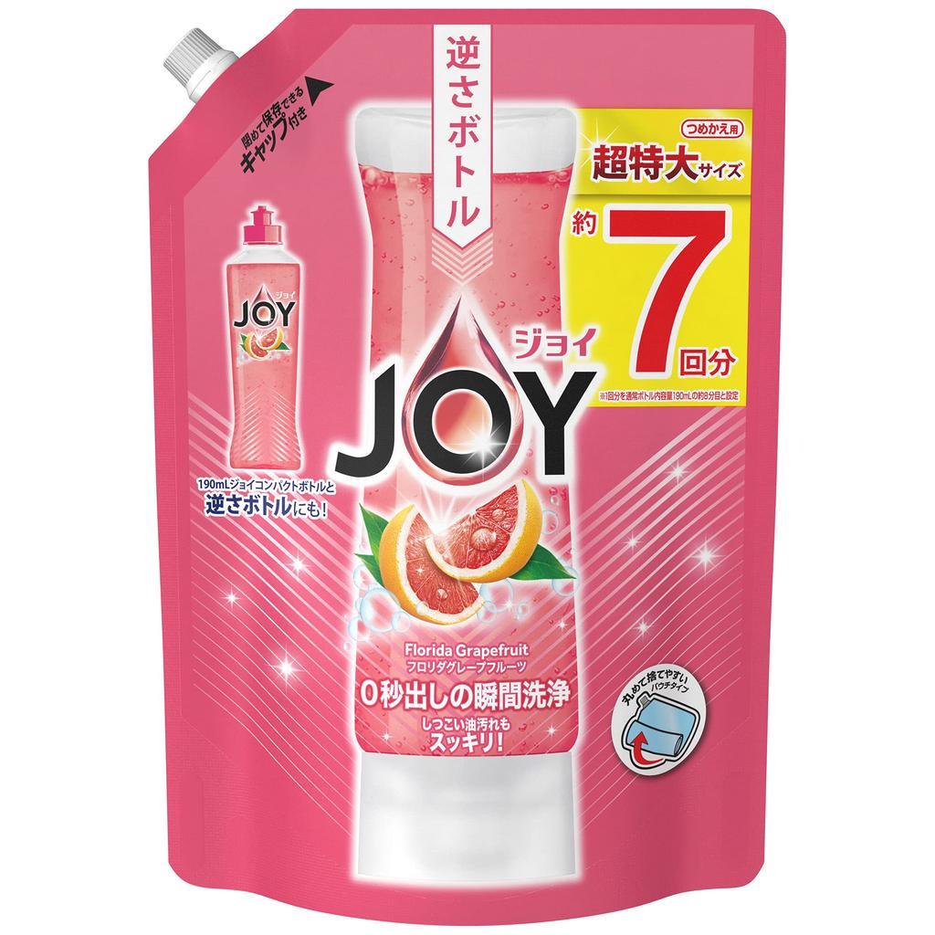 Joy Compact Dishwashing Detergent Florida Grapefruit Scent Refill Large Capacity 1065ml
