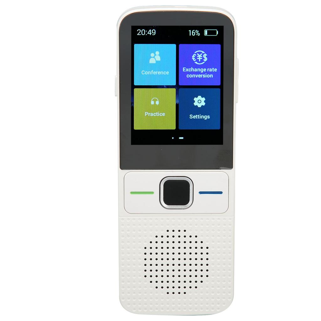 AI Voice Translator WiFi Intelligent Simultaneous Translation Noise Reduction 2.4 Inch Touchscreen Language Translator