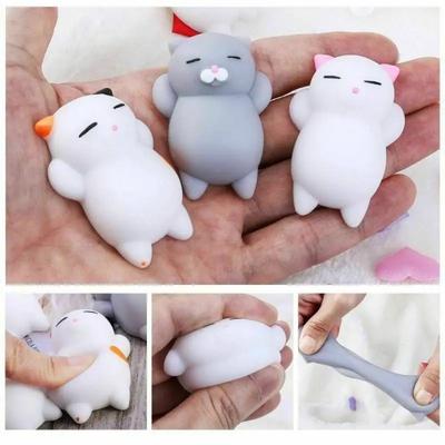 5ks Zvíře Kočka Kawaii Kočka Squishy Mini Squishies Stres Mochi Squishy Hračky Mochi Squishies Stres Mochi Zvířecí Hračka Dárek pro Dítě