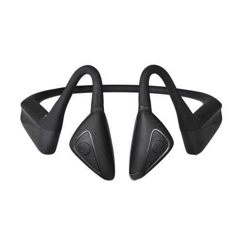 Audio-Technica ATH-CC500BT BK Bluetooth Wireless Earphones with Cartilage Conduction, aptX HD, Multi-Point, Microphone, Enhanced Call Quality, Noise C