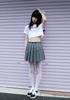 Loaegsyueol Wrap Mini Pleats Skirt_Grey