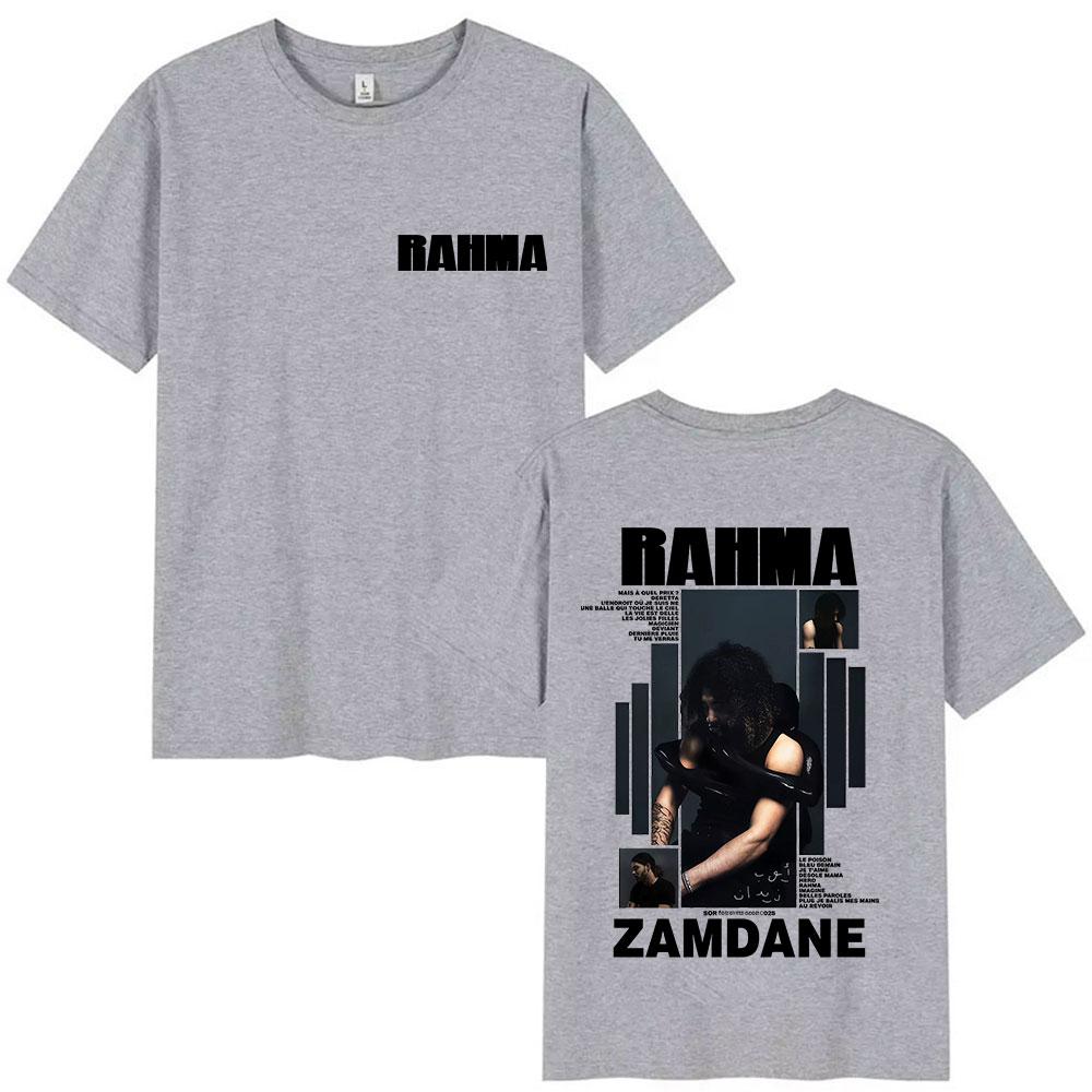 

Rapper RAHMA Zamdane Album 2026 Graphic T Shirt Unisexs Women Pop Music Hip Hop Short Sleeve Tshirts Fans loose Clothing nTshirt S