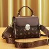 Women's New Fashion Women's Bag Temperament Printed Large Capacity Portable Shoulder Crossbody Bag Versatile Small Square Bag