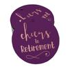 Inkdotpot Pack Of 100 Real Gold Foil Paper Tags Cheers To Retirement Favor Hang