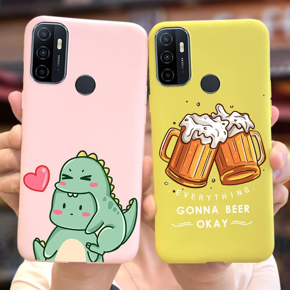 For Oppo A53 A53s Case Cute Fashion Cartoon Painted Cover Soft TPU Phone Case For Oppo A53s A 53 S OppoA53 S Fundas Coque Bumper