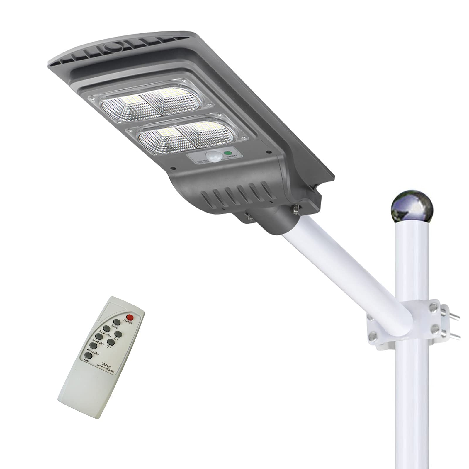 

SATADA LED Street Solar Light with Includes No Wiring Motion Sensor Garden Automatically Turns On at Yard Security Parking Lot IP65 Waterproof Light,