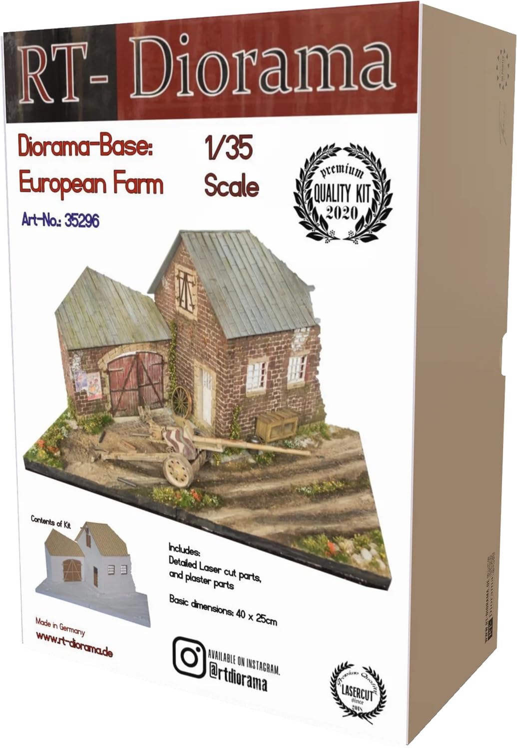 

RT Diorama Diorama Base European Farm Miniature Accessory RTD35296 1/35 (Scenery)