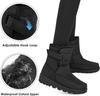 Damen Winter Schneestiefel mit warmem Fellfutter Bequeme Stiefeletten Rutschfest Wasserdicht Outdoor Schuhe