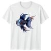 Dark Gothic Fish TShirt Aquatic Fantasy Gift For Him And Her