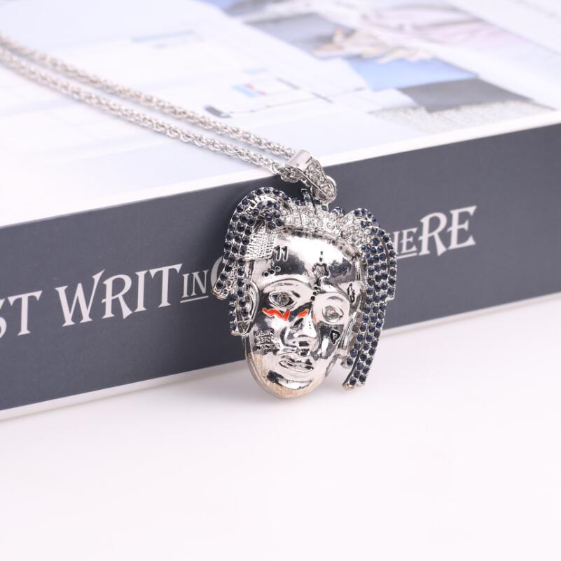 Trendy Hip Hop Men's Face Necklace - Creative & Stylish Jewelry