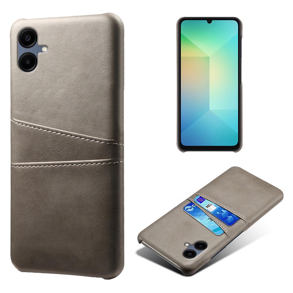 For Samsung Galaxy A06 4G Case Dual Card Slots PU Leather+Hard PC Phone Cover