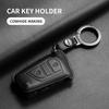 Leather Car Remote Key Case Cover For Toyota Aygo Yaris Highlander Corolla Camry Rav4 Levin Reiz Hilux Car Key Shell Accessories
