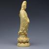 Premium Handcrafted Wooden Avalokitesvara Statue Desktop Decor Retro Chinese Style Buddha Ornament for Home Office Zen