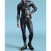 Cool CyberPunk Mechanical Armour Jumpsuit Punk Cosplay Bodysuit Steampunk Costume Halloween Party Shows Men Women Zentai Suit