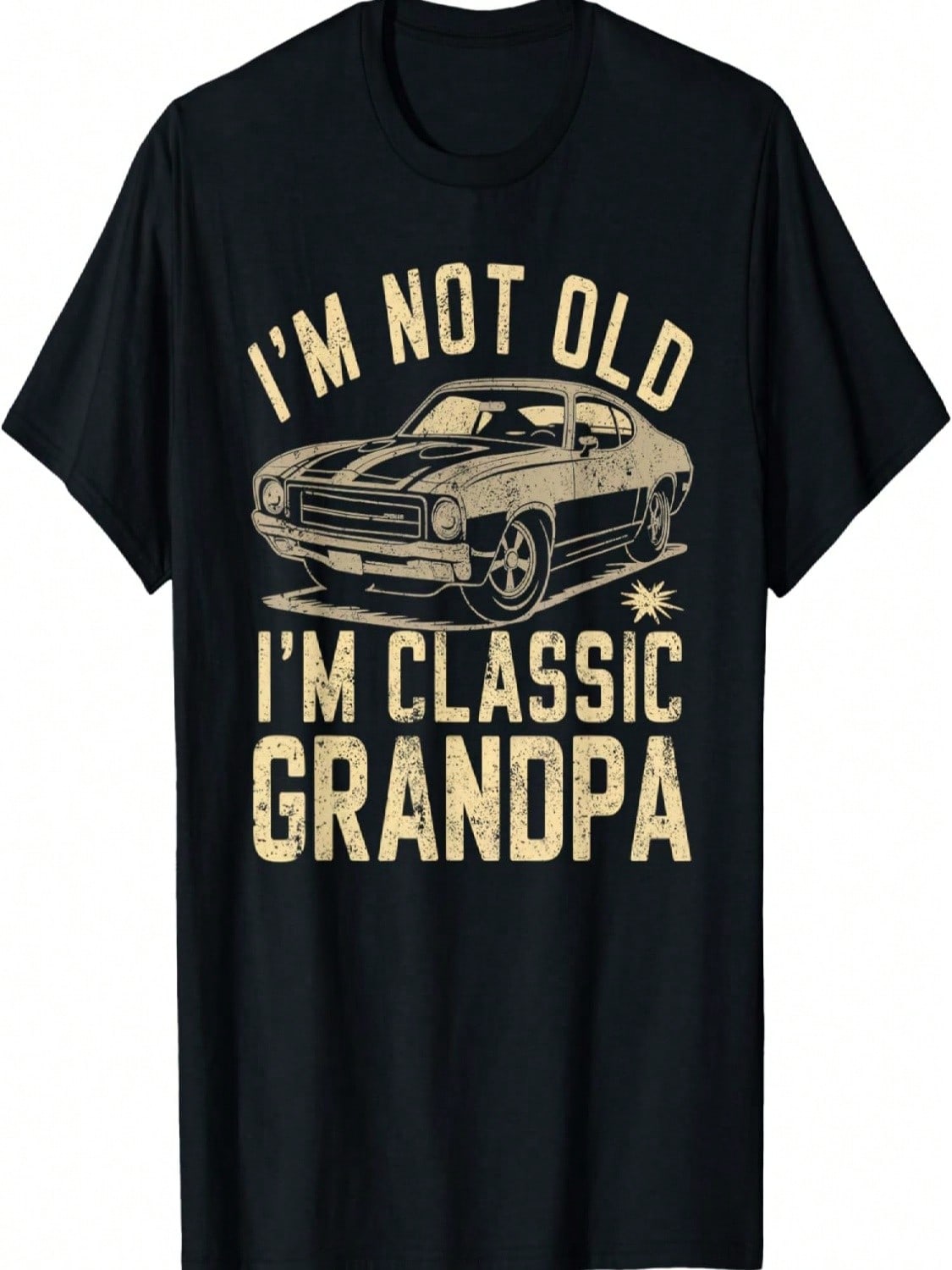 Funny Grandpa Classic Car Graphic - Gift For Grandpa T-Shirt S разноцветный