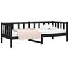 Daybed Black 90x190 Cm Solid Pine Wood