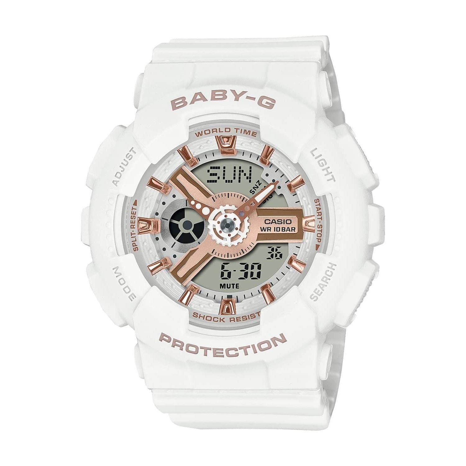 Casio Wristwatch Baby-G BA-110XRG-7AJF Ladies White Pink Gold