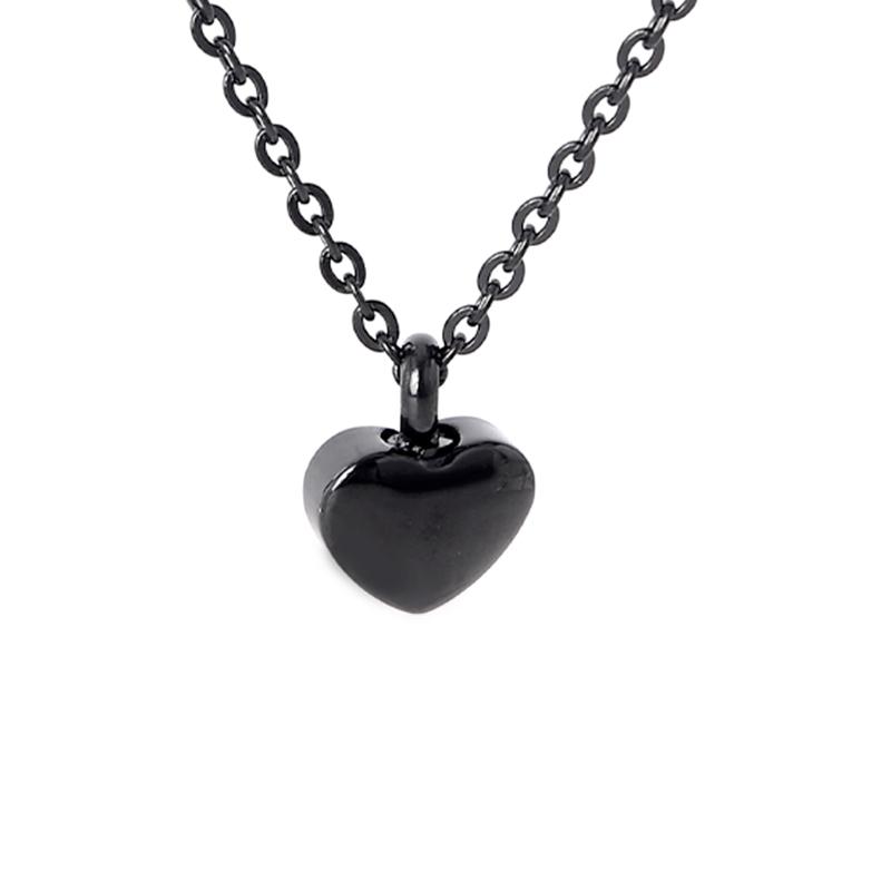 Cremation Jewellery Ash Urn Pendant Keepsake Memorial Necklace Locket Heart-shaped Minimalist Commemorative Gift
