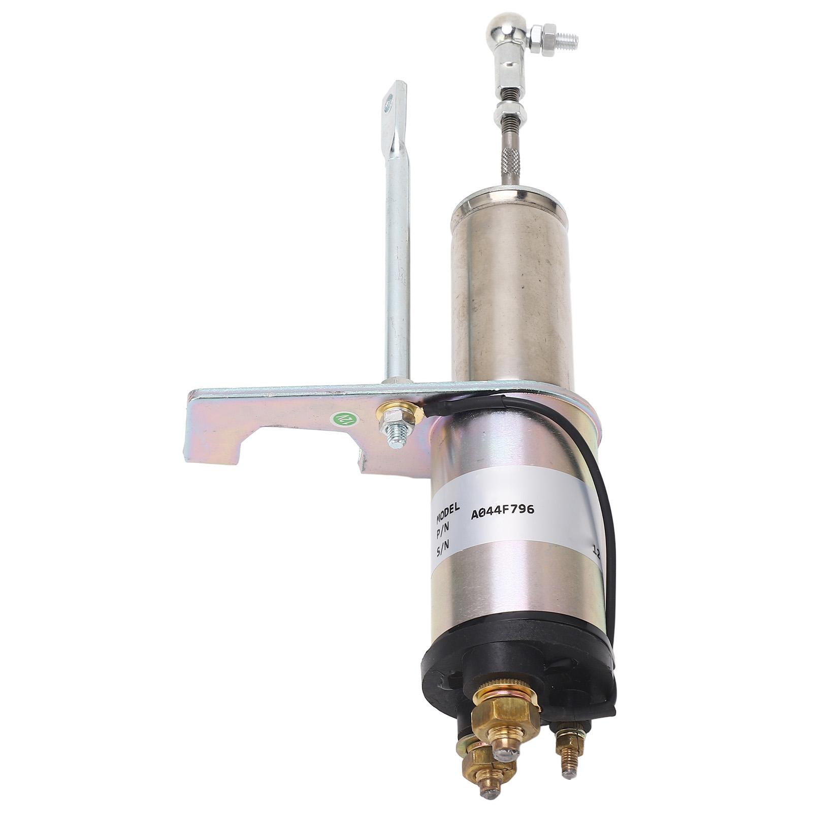 

12V Shut Off Solenoid Valve A044F796 Fuel Stop Solenoid Flameout Switch Replacement for Cummins