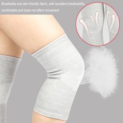 1 Pair Sports Knee Brace Lightweight Breathable Knee Compression Sleeve Women Men Elastic Outdoor Fitness Basketball Running Knee Sleeves