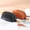 1PC PU Leder Schlüsselhalter Frauen Auto Schlüssel Brieftaschen Keychain Lagerung Organizer Fall Minimalistischen Schlüssel Beutel Kleine Reißverschluss Tasche
