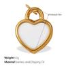 European & American Heart Pendant Necklace & Bracelet Set, Stainless Steel 18K Colorfast Jewelry for Women