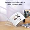 Akrylowy stojak na książki z półką w kształcie litery X Stojak na książki do książek kucharskich Przepisy Menu Czasopisma Storybook