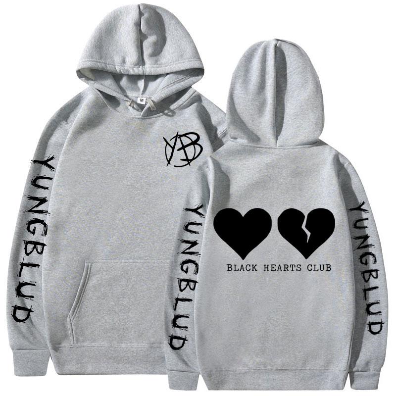 

Rock Singer Yungblud Black Hearts Club Hoodies Casual Comfort Sweatshirt Men Women Fashion Vintage Oversized Pullovers Tracksuit L
