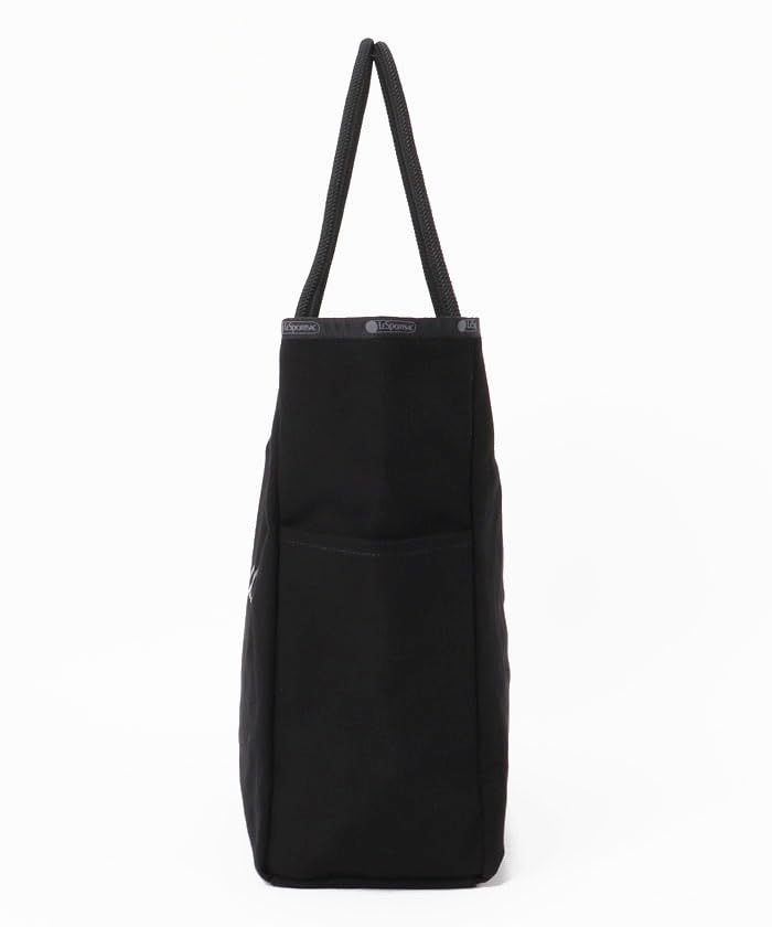 Official Tote Bag CANVAS EASY Jet Black Canvas Script [LeSportsac] TOTE/1417 Women's