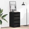 Drawer Cabinet Black 40 x 41 x 76 cm Engineered Wood