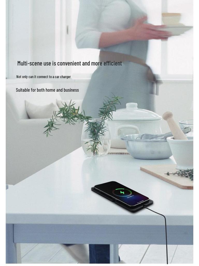 15W Fast Wireless Car Charger for Apple 14/15 - Solves Lens Protrusion, Luminous Design