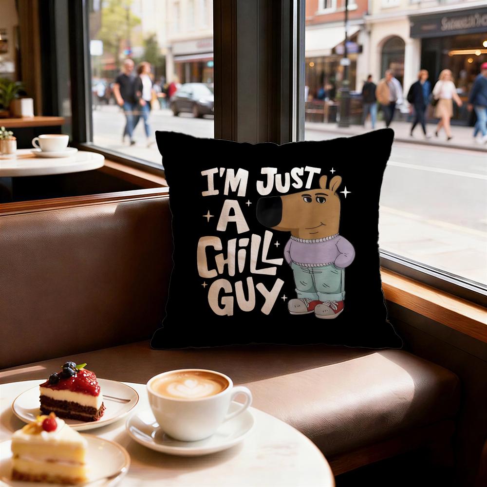 Character Chill Guy Cushion Cover Decorative Cushions Covers Cover Sofa X Pillow Piece X X Pillowcase