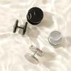 4Pcs Stainless Steel Clothing Fixing Buttons Spiral Seamless Buckle Clip Fastener For DIY Projects